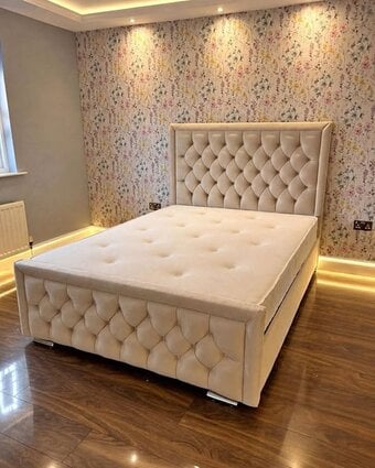 Heaven Double Bed With Optional Mattress For Sale Near Me 