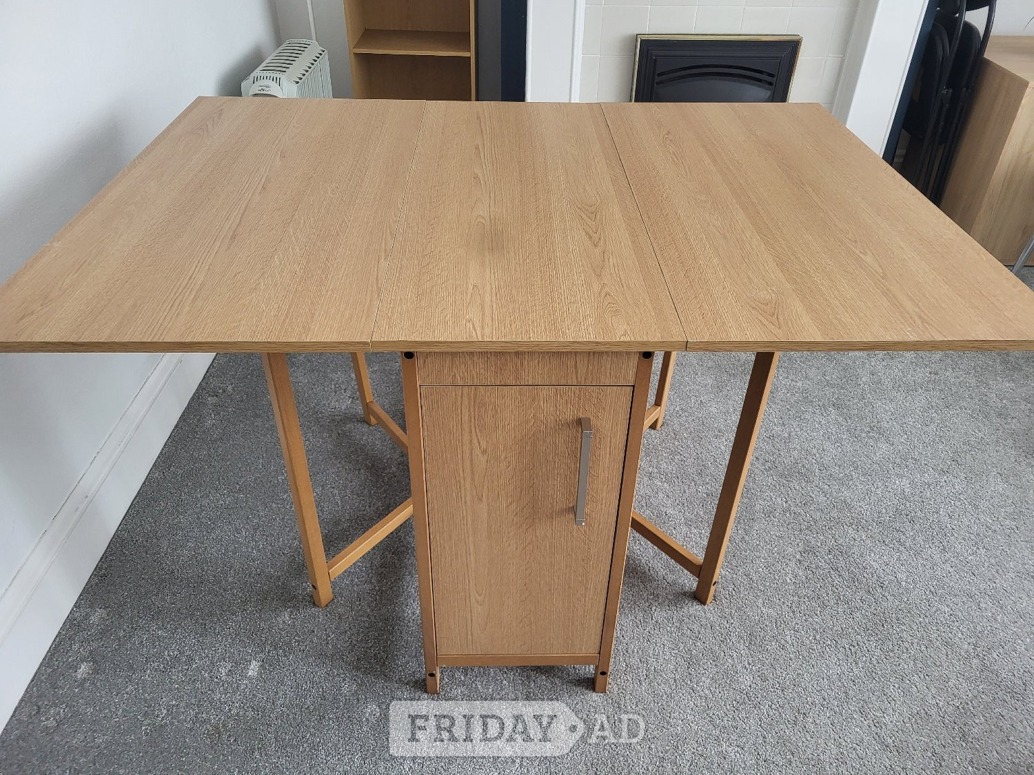 Brighton Folding Space Saving Table, light wood