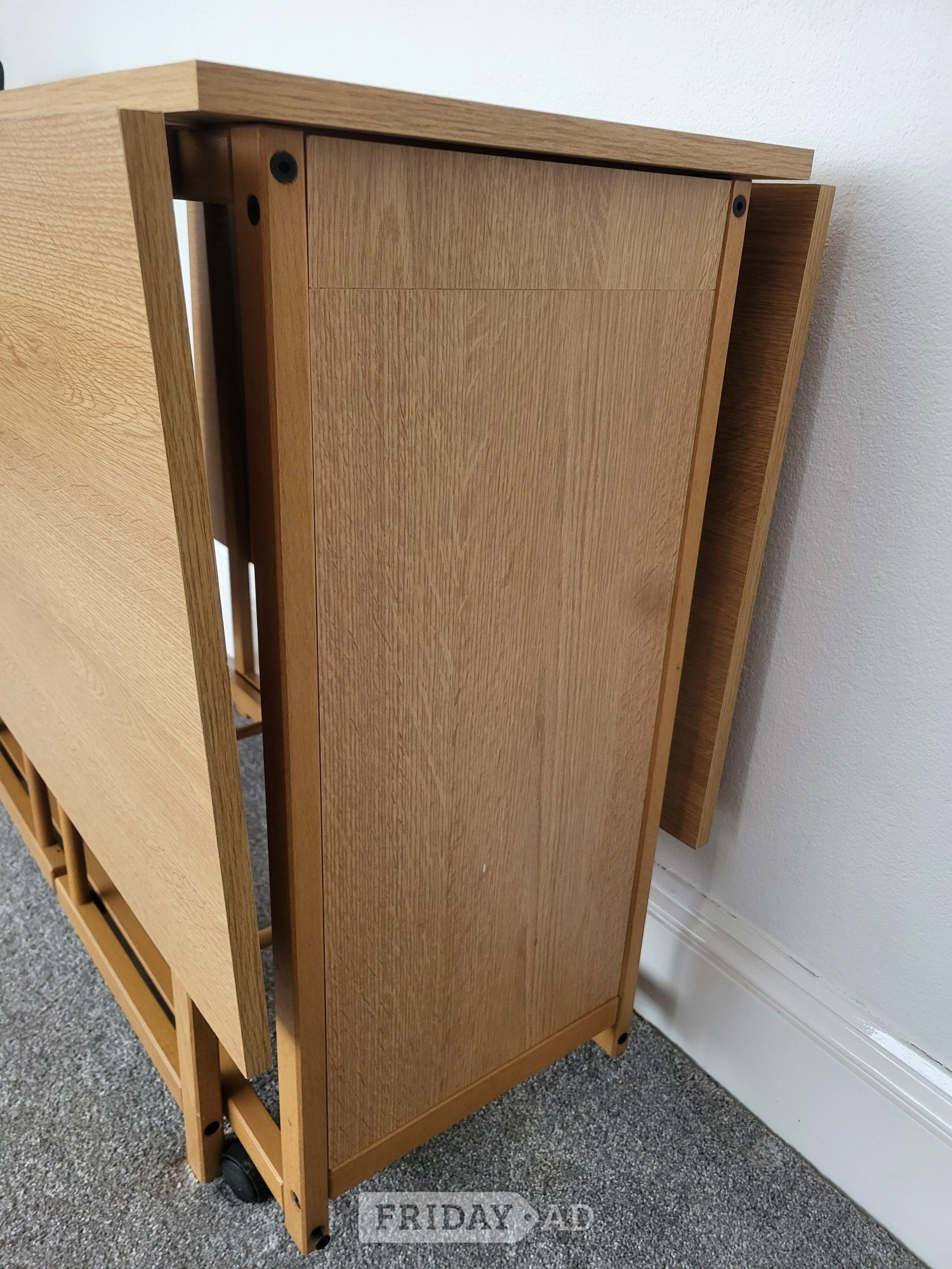 Folding Space Saving Table, light wood - Furniture