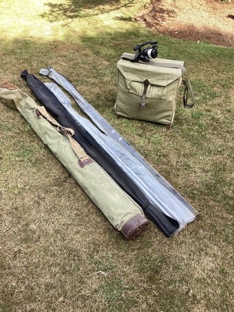 Various old and new fishing equipment.