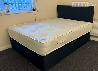 ROYAL 11 INCH VERY FIRM ORTHOPAEDIC MATTRESS DIVAN AND HB -4 FOOT