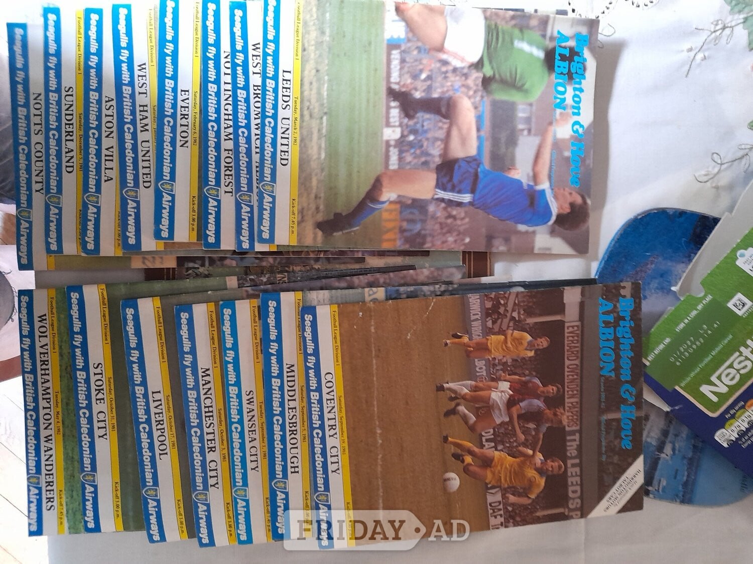 Brighton and hove albion football programmes  in Eastbourne