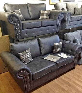 🖤Black Oakland 3+2 Sofa Set | Leicester | Same Day Delivery🚚
