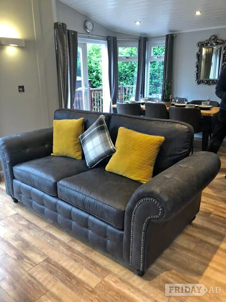 🖤Black Oakland 3+2 Sofa Set | Leicester | Same Day Delivery🚚 - Furniture in Stourbridge
