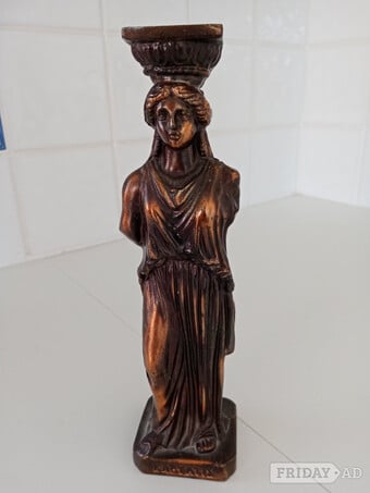 Stunning Metal Bronze EFFECT REPLICA of Ancient Greek Kariatis.