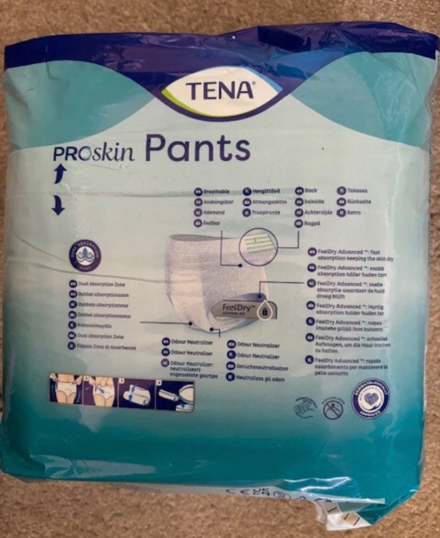 Uckfield 2 packs XL Incontinence pants (12 per pack) unisex NEW & sealed