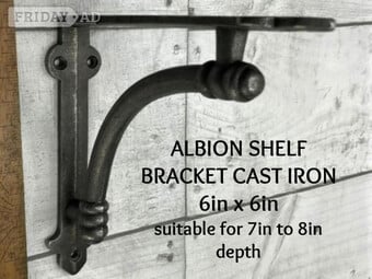 CAST AND WROUGHT IRON SHELF BRACKETS