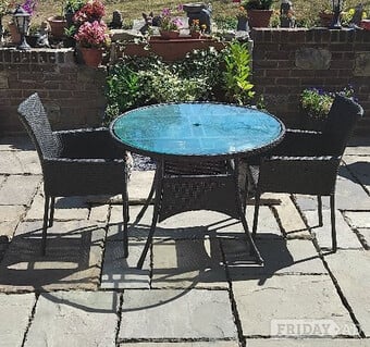 Garden Table & 2 Chairs