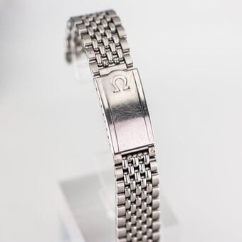 Omega vintage 1960s stainless steel men's watch bracelet only.