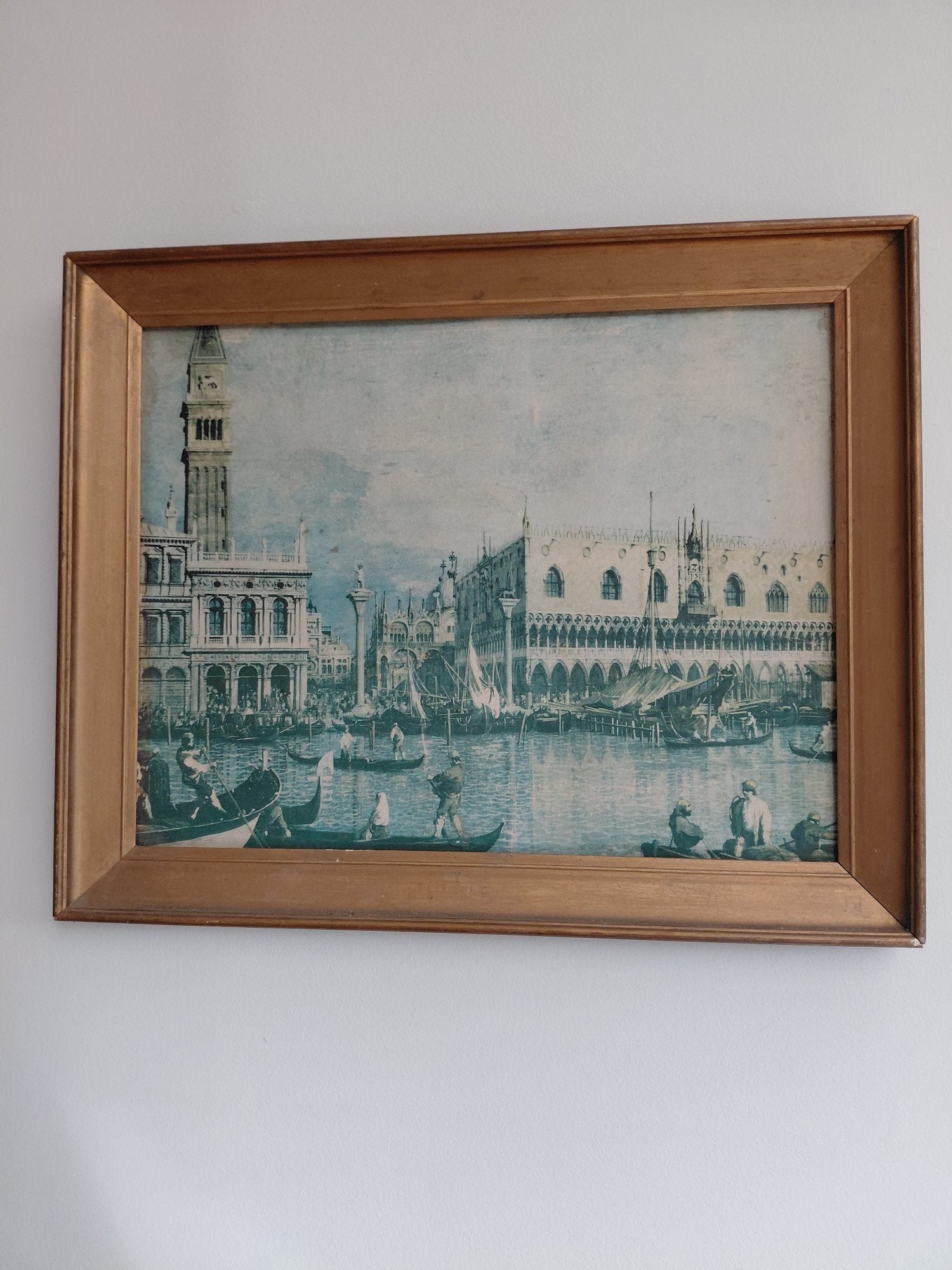 Winchester Vintage Canaletto Venice Canal Scene Framed Print