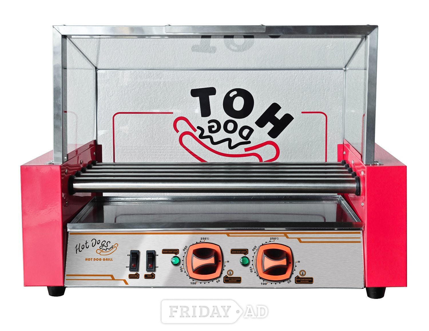 Birmingham Commercial Hot Dog Grill Cooking 5 Roller