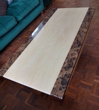 Marble Effect Coffee Table. 