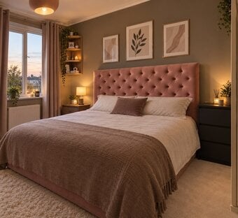 King size bed with mattress cash on delivery 