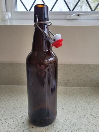 500ml flip top amber beer bottles