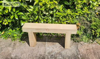Garden Sleeper Bench (1m long)