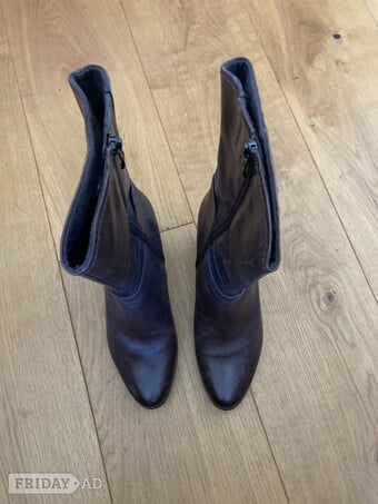 Wortmann Tamaris Anti Shokk Brown Mocca Leather Boots - Size 5/38