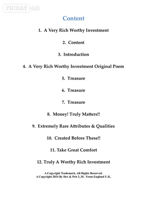 A Very Rich! Rich!! Rich!!! Worthy Investment. Download Digital Reader!! For Only 