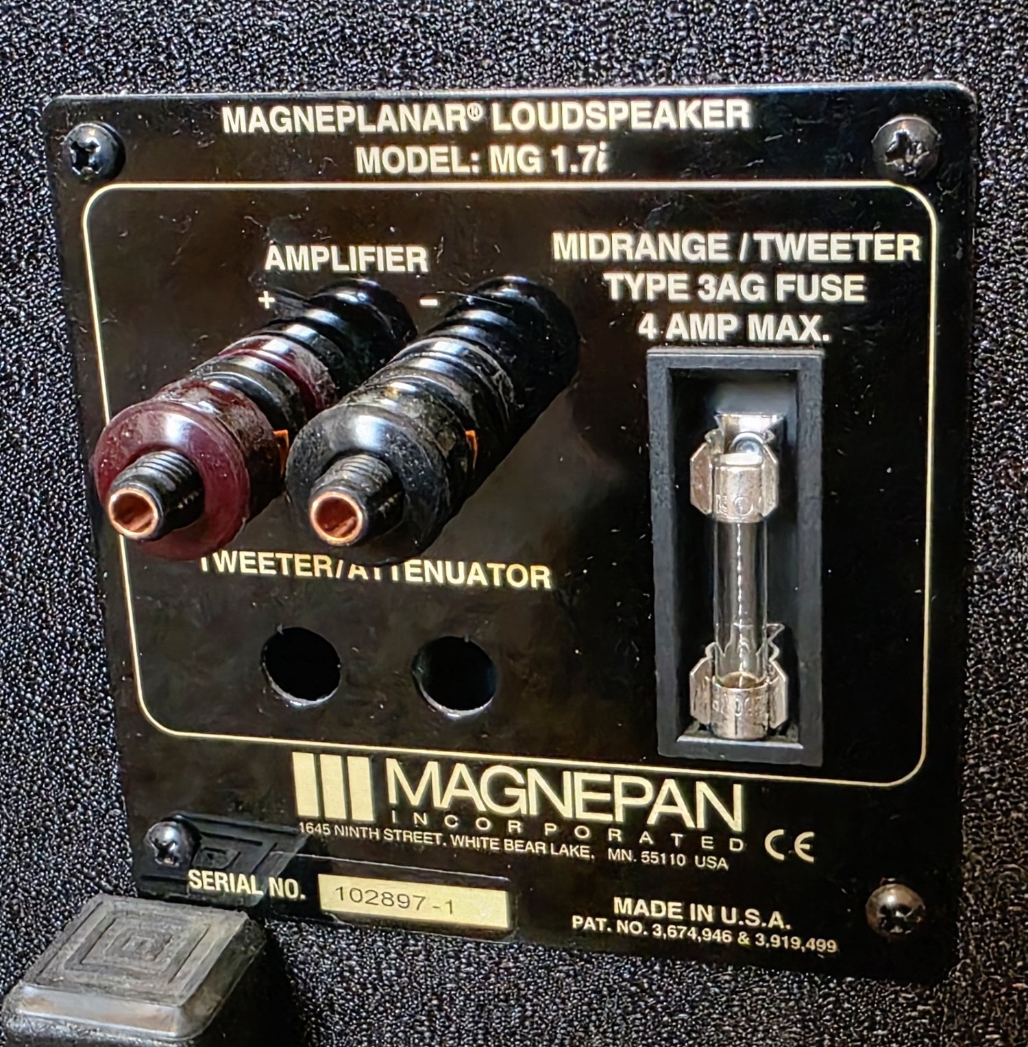 Magneplanar 1.7i Panel Speakers - Tv, Audio & Cameras