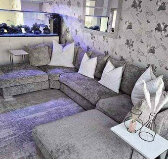 Grey U Shape Corner Sofa | West Bromwich | Same Day Delivery