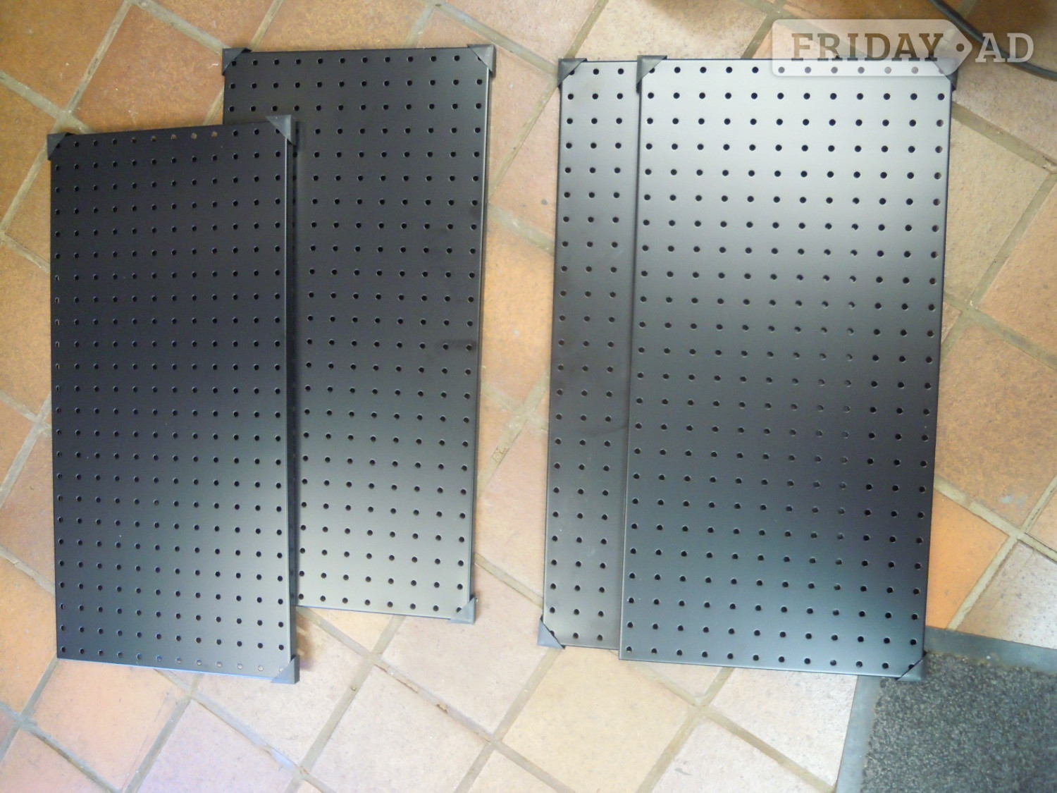 INCLY 158PCS Metal Pegboard Wall Organizer, 48x24" Black Pegboard - DIY in Chichester