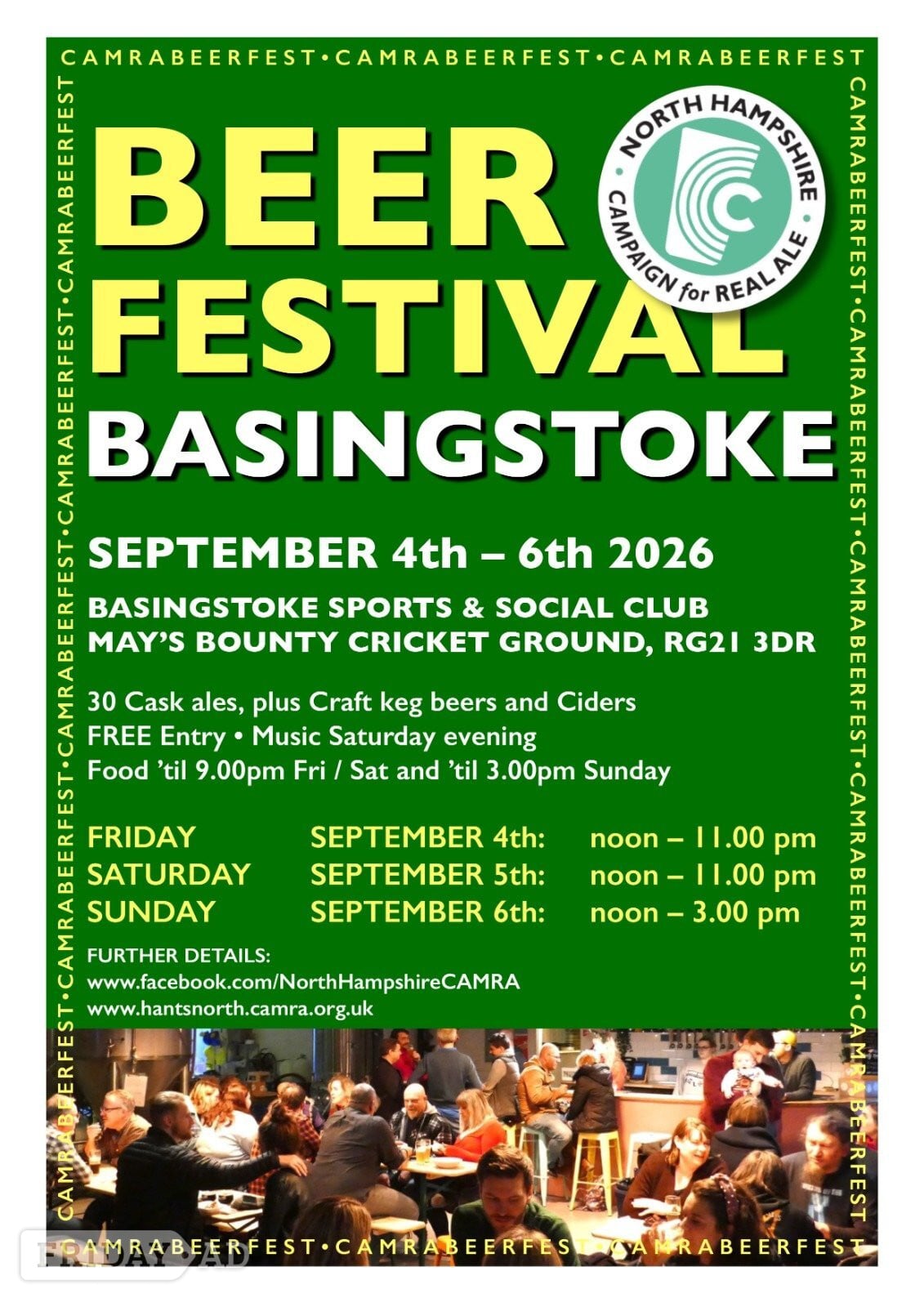 Besingstoke Beer Festival in Fairfields Road Basingstoke RG21 3RD