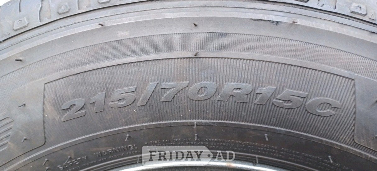 ( NEW )MOTORHOME CAMPER VAN STEEL WHEEL AND TYRE 15" WITH 118 PCD - Parts & Accessories