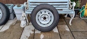 ( NEW )MOTORHOME CAMPER VAN STEEL WHEEL AND TYRE 15" WITH 118 PCD