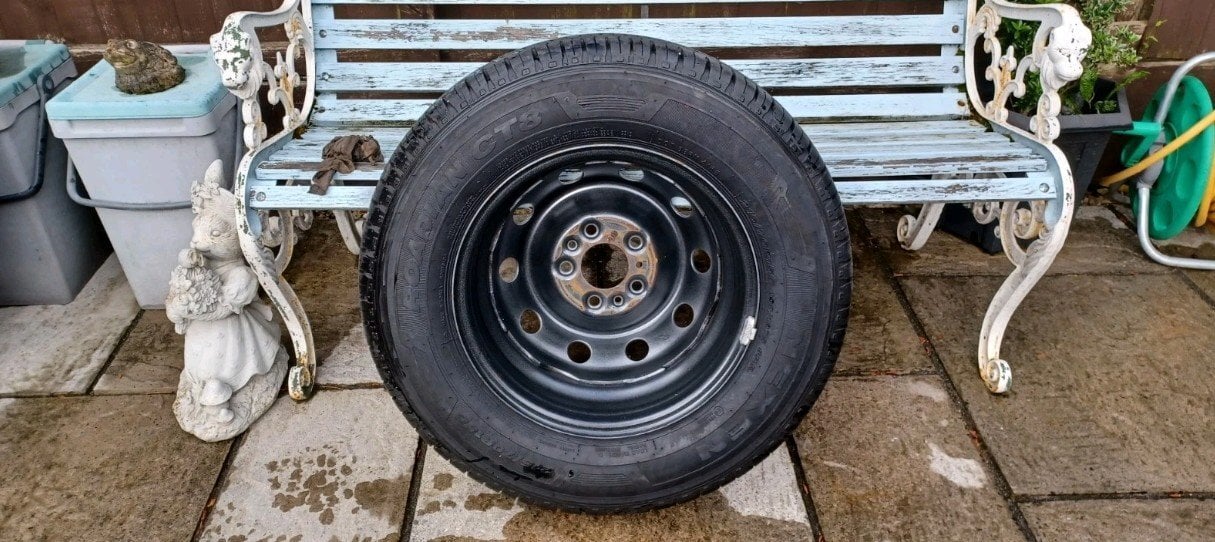 ( NEW )MOTORHOME CAMPER VAN STEEL WHEEL AND TYRE 15" WITH 118 PCD - Parts & Accessories in Bristol