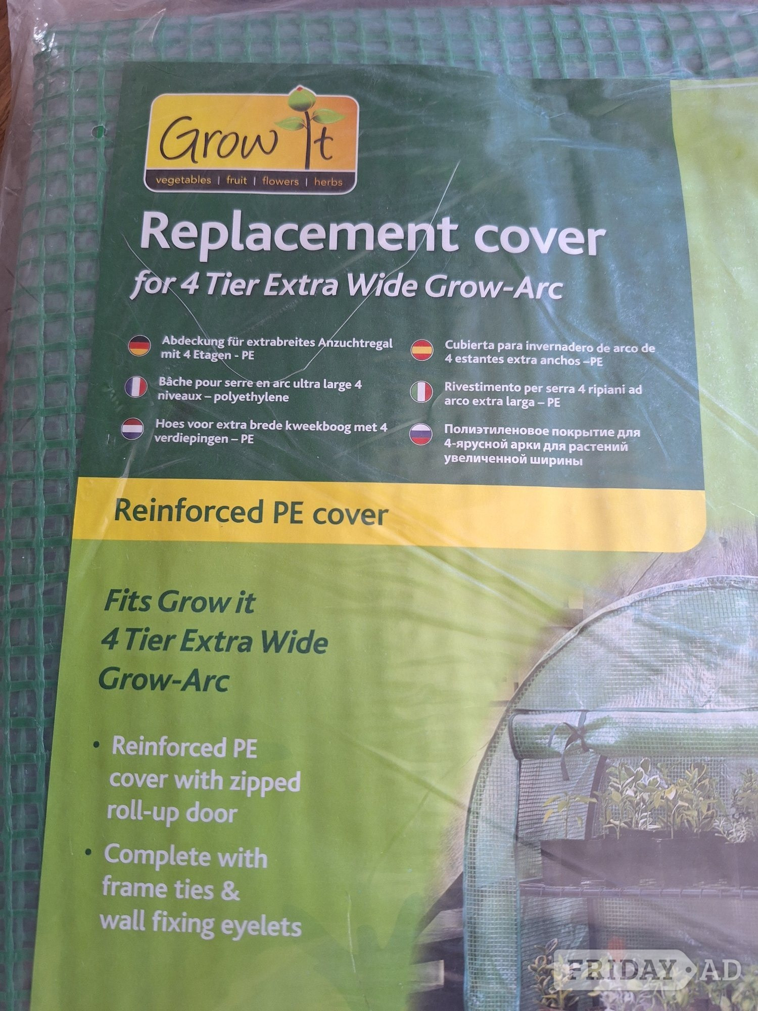 Grow it Replacement 4 tier Growhouse cover