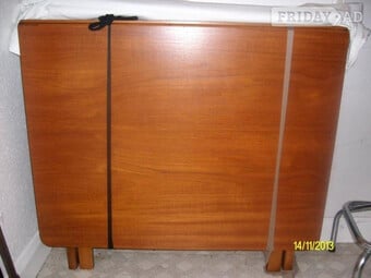 mid teak gateleg dining table