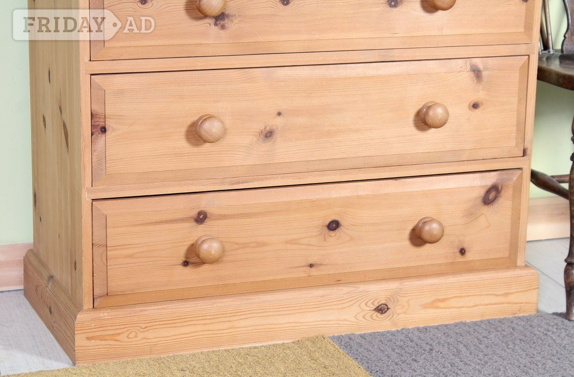 Hailsham UK Delivery - Farmhouse Pine Chest Of Drawers Clean Condition