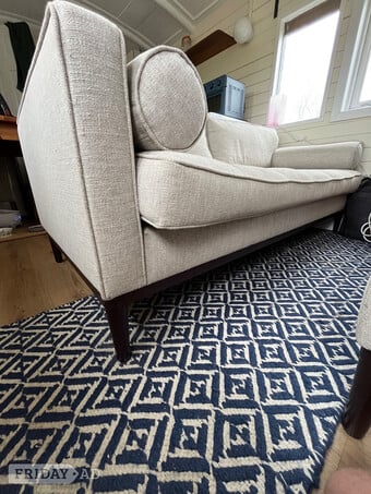 Swyft Sofa model 2 and ottoman. 2-3 seater