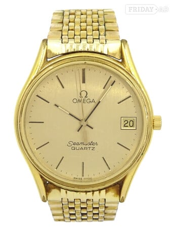 Omega Seamaster Gents G/P wristwatch circa 1981. 