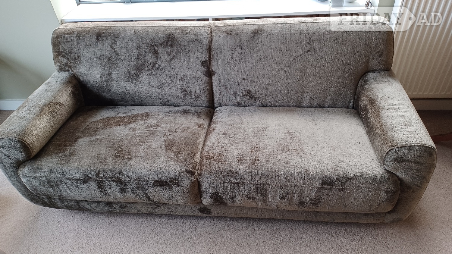 Sofa in olive tree chenille by NEXT. Would any decor in Brighton