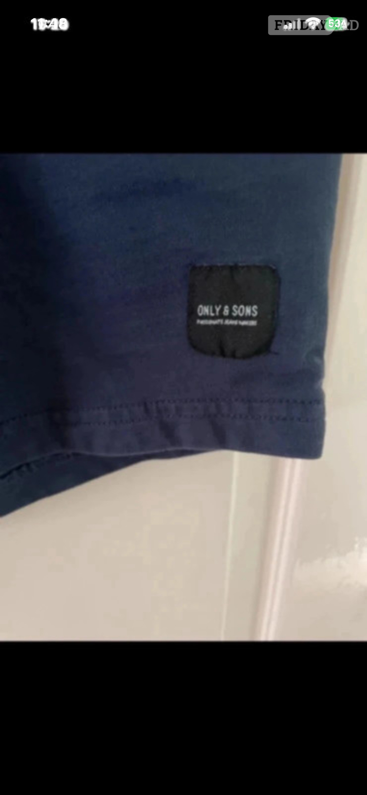 Only&sons navy shorts in size XL