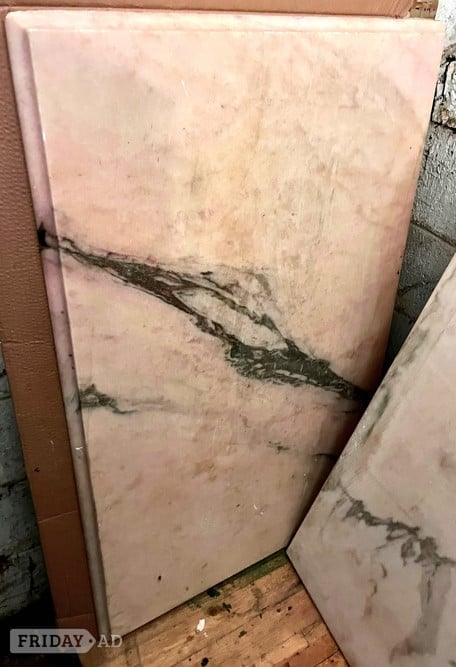 Marble Table Tops  Rose Coral /Black Grey Variegated ( 3 ) in Eastbourne