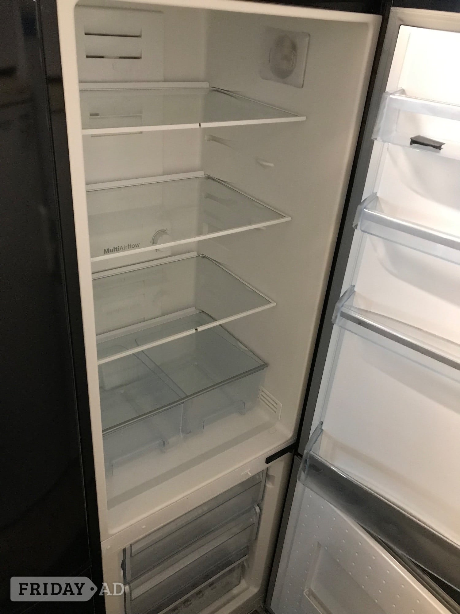 Bosch black frost free fridge freezer 