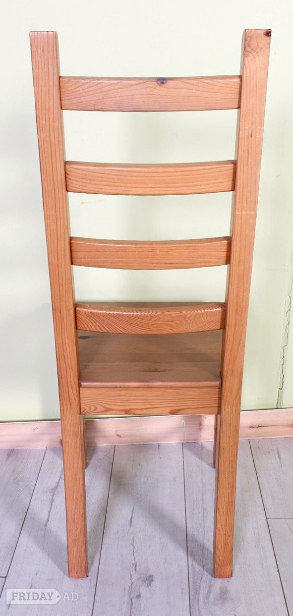 Hailsham Delivery Options - Set Of 6 Ikea Pine Ladder Back Kitchen Chairs
