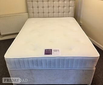 DOUBLE - STRESS FREE MATTRESS 2 drawers & 24 inch headboard