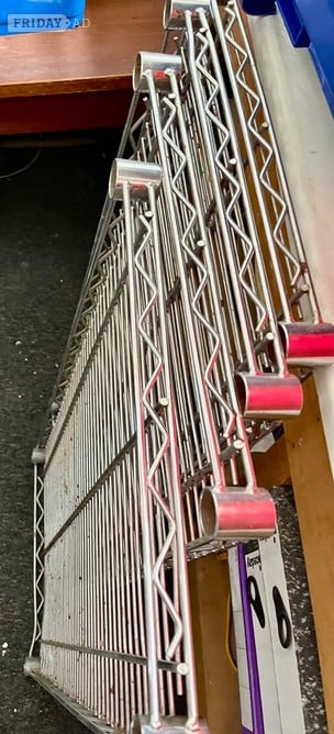 Chrome Storage Rack Easy Build Unit with four shelves  - DIY in Eastbourne
