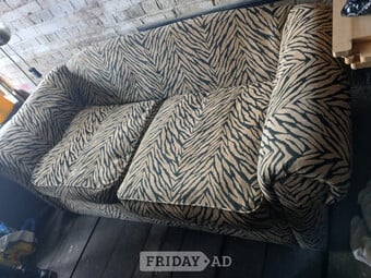Tiger print sofa 