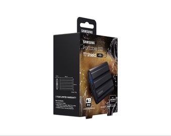 SAMSUNG T7 Shield External SSD - 4 TB - Black 1Gbs High Speed