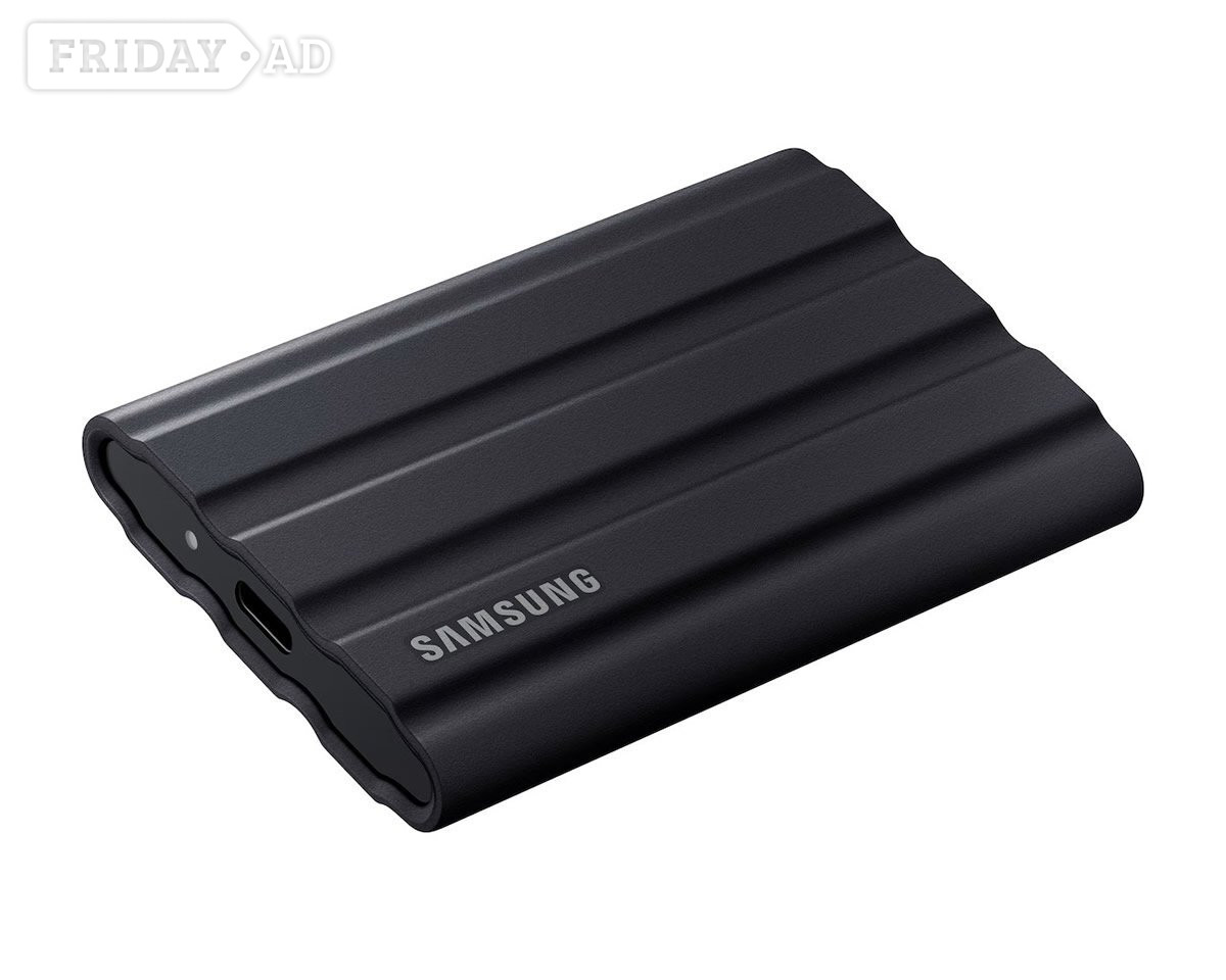 Hastings SAMSUNG T7 Shield External SSD - 4 TB - Black 1Gbs High Speed