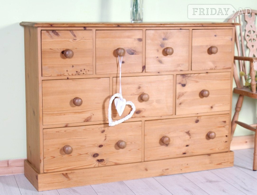UK Delivery - Large Farmhouse Pine Chest Of Drawers in Hailsham