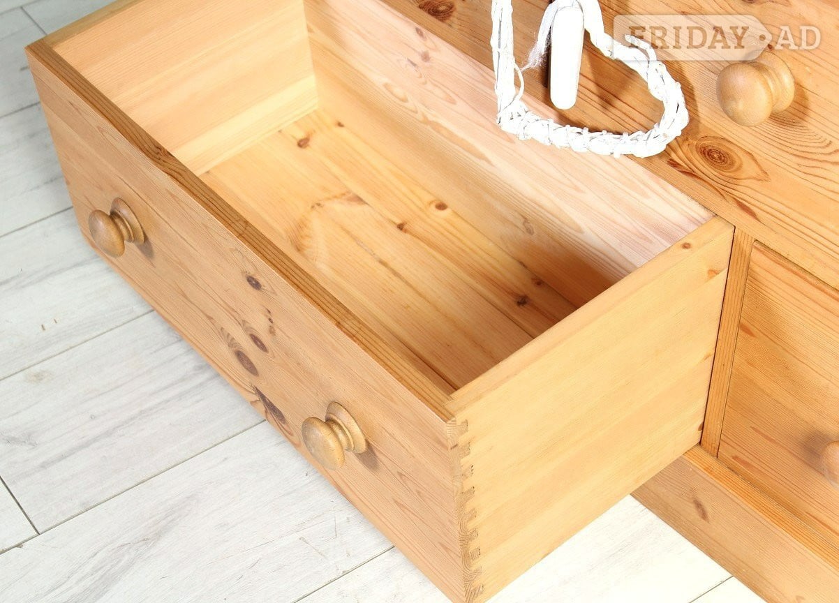 UK Delivery - Large Farmhouse Pine Chest Of Drawers