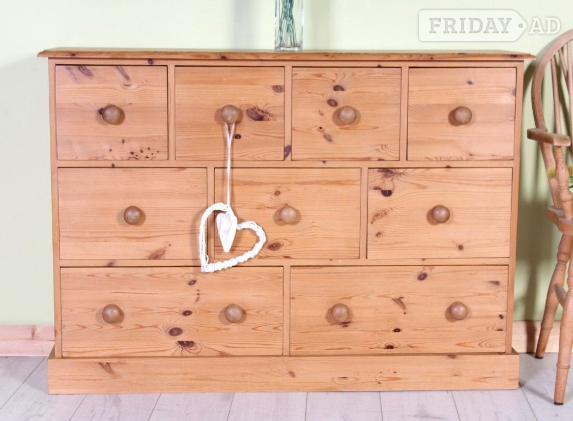 UK Delivery - Large Farmhouse Pine Chest Of Drawers - Furniture in Hailsham