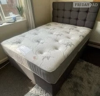 LYON MEMORY MATTRESS WITH DIVAN BASE WITH 2 DRAWERS - 4 Foot