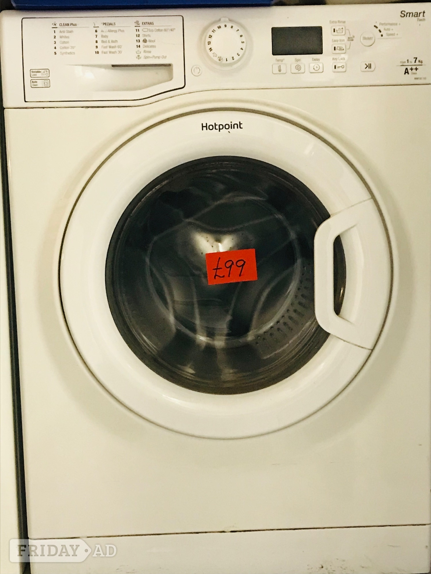 Hotpoint smart tech 7KG load washing machine  in Rugby