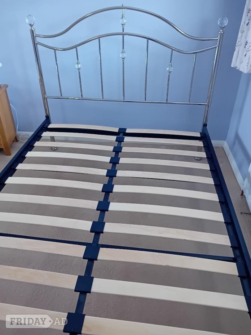 Bognor Regis Callie Chrome Metal Double Bed