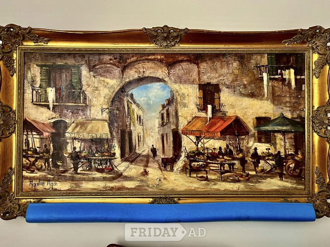 Oil Painting by Jorge Aguila Agon  117 cm x 66 cm inc. frame in Eastbourne